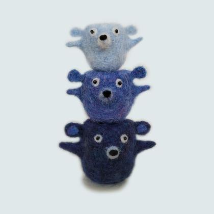 handgefilzte Bären "Hochstapler"