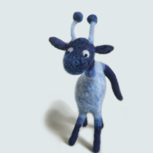 Handgefilzte Giraffe: Wilma