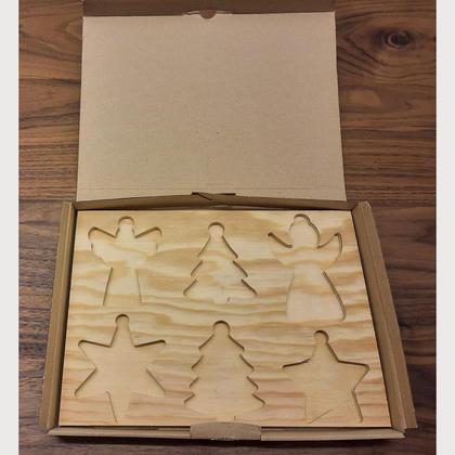 Christbaumschmuck aus Zirbenholz im 12er Set "Geschenktipp" - Image 3