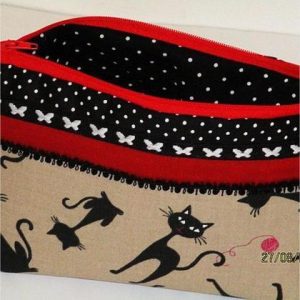 Katzendame- Schmink- und Kulturtäschchen