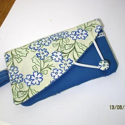 Geldtasche mit Handy quer 3Fach