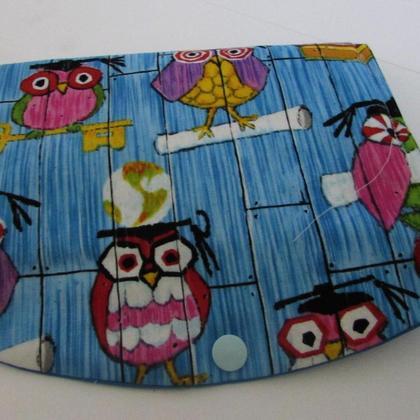 Brieftasche Geldtasche 3 Fach ,Zipp, kluge Eulen - Image 3