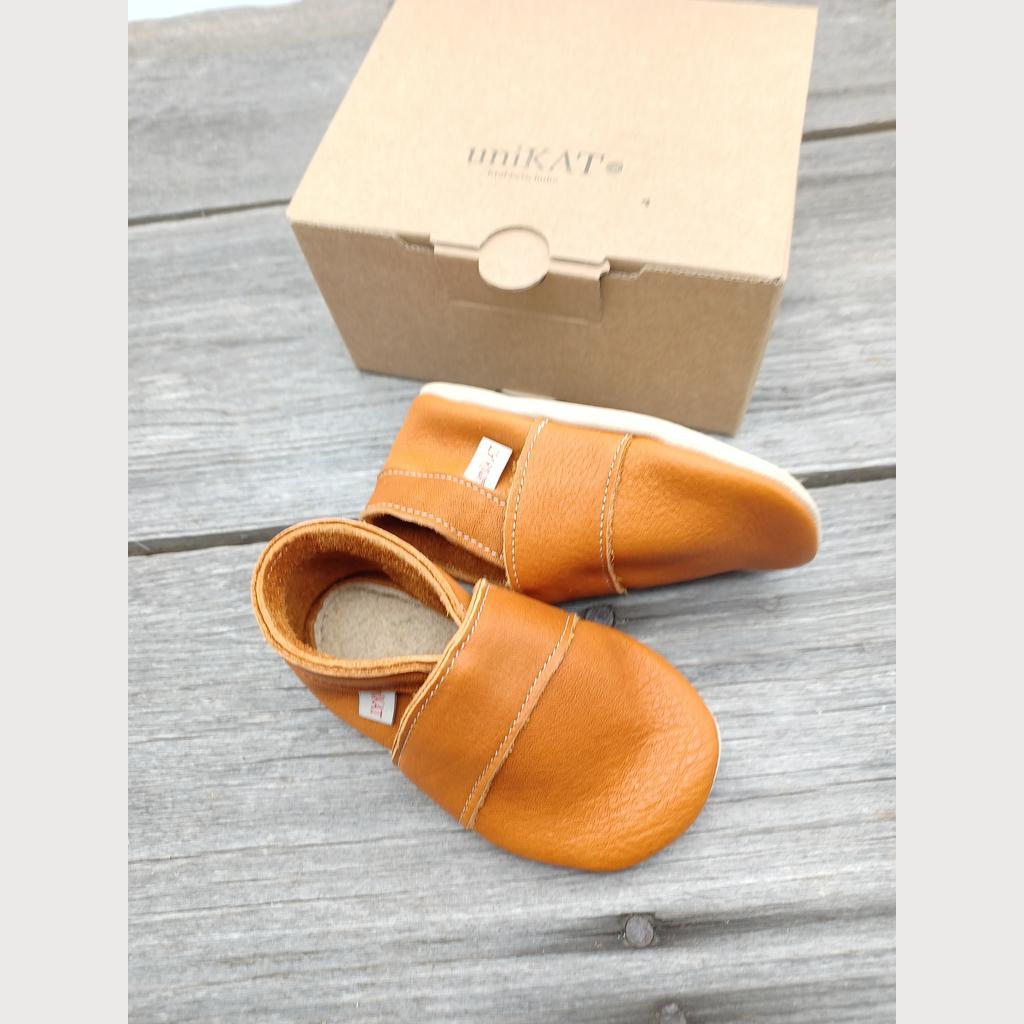 Krabbelschuhe Naturleder cognac Gr18/19 - Image 2
