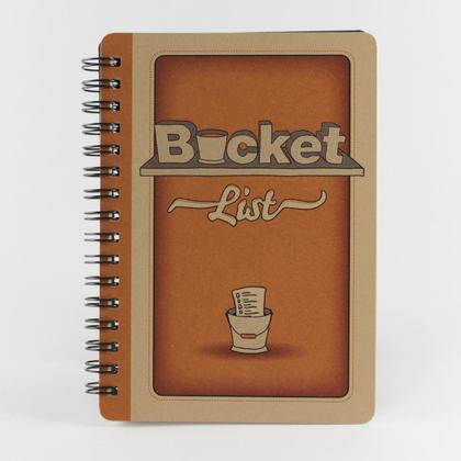 Spiralnotizbuch "Bucket List", Größe DIN A6