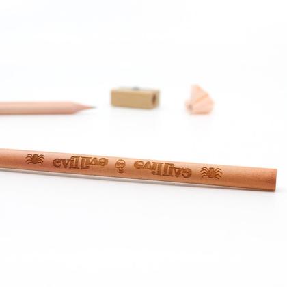 Lasergravierter Bleistift "evil evil"