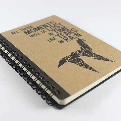 Spiralnotizbuch "All those moments will be lost in time like tears in rain", A6 - Image 2