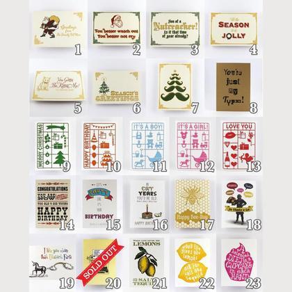 12 Grußkarten nach Wahl