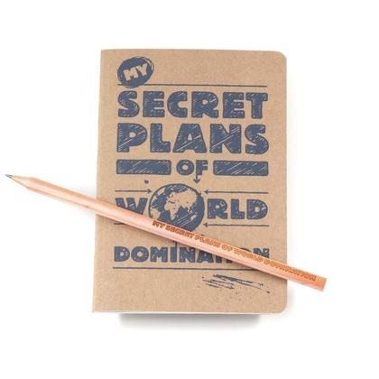 Notizbuch "My Secret Plans of World Domination", A6 - Image 2