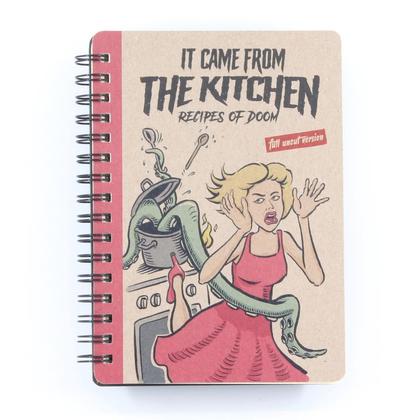 Spiralnotizbuch "It came from the kitchen" für eigene Rezepte, Größe DIN A6