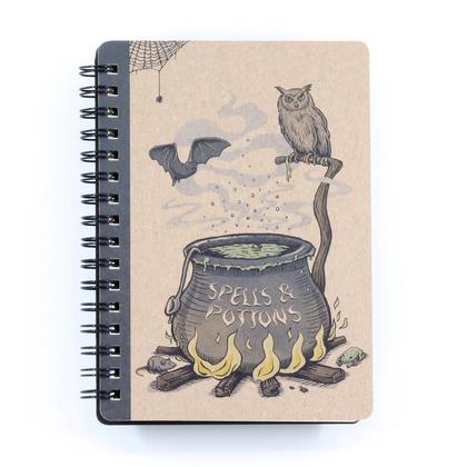 Spiralnotizbuch "Spells & Potions", Größe DIN A6