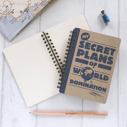 Spiralnotizbuch "My Secret Plans of World Domination", Größe DIN A6 - Image 3