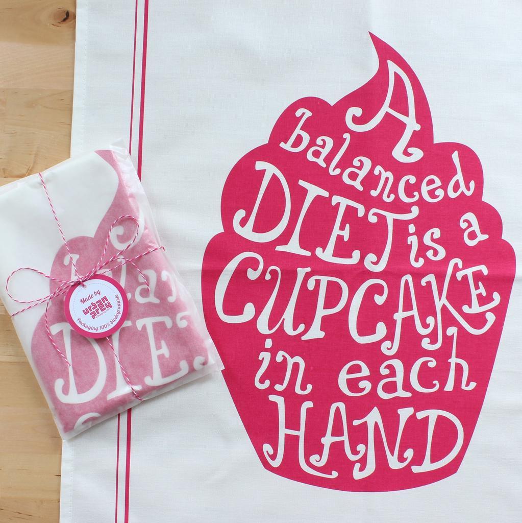 Cupcake Geschirrtuch