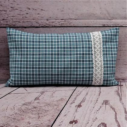 *Zirben-Dinkelpolster kariert, abziehbar*