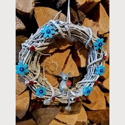 Handgefertigter Türkranz geflochten-UNIKAT