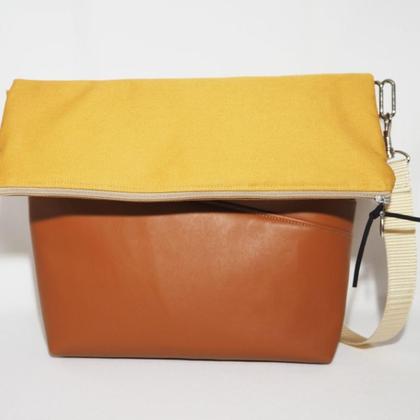 Faltumhängetasche gelb - Image 3