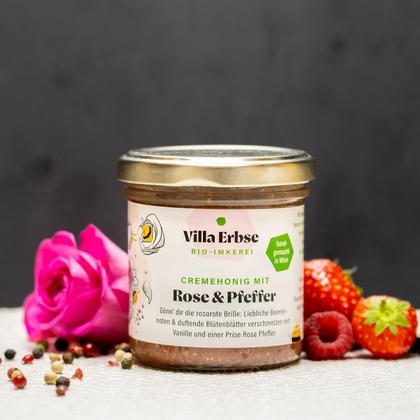 Bio Cremehonig mit Rose & Pfeffer