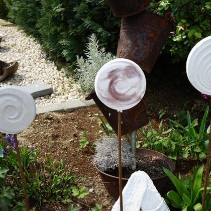 Betondeko Relieffscheibe Gartenstecker - Image 4