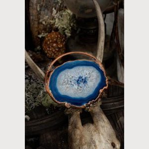 Sjón - Zirbeldrüsen Reinigung - Blauer Achat- Mystique Aura Finish - #I19