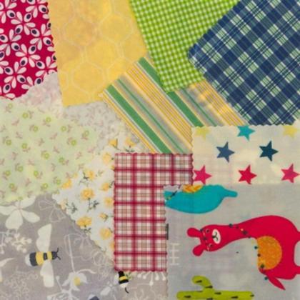 Bienenwachstuchset 2er Farbenmix M+L ca.25x25cm + ca.33x33cm - Image 3