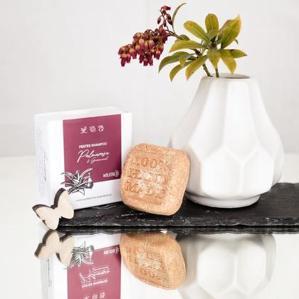 Shampobarren fettiges Haar Palmarosa-Geraniumöl