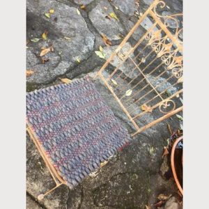 Sesselauflage, handgewebt