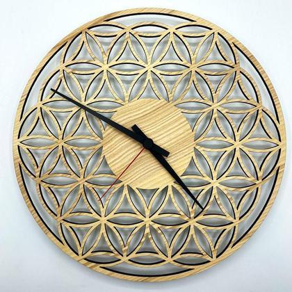 Wanduhr Blume des Lebens