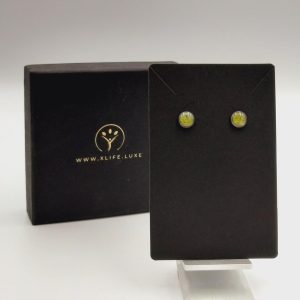 Traumhaft elegant - Ohrhänger Edelstahl mit Lizardit 8mm DM