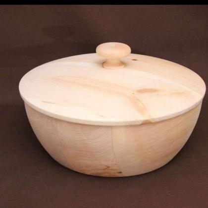 Zirbenholz Brotdose rund