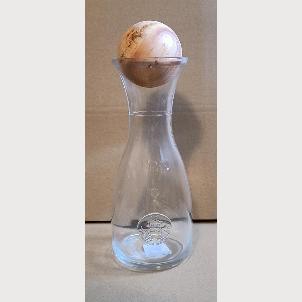 Zirbenholz Kugel mit Karaffe