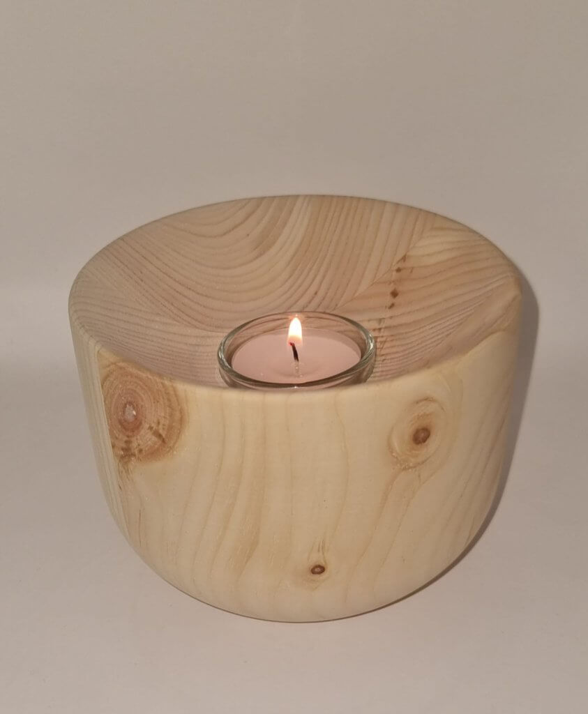 Zirbenholz Lichtschale