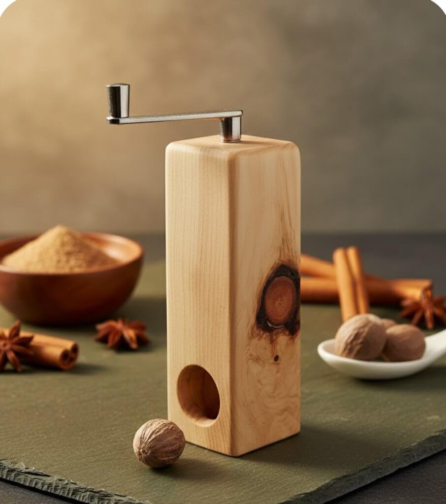 Zirbenholz Muskatreibe