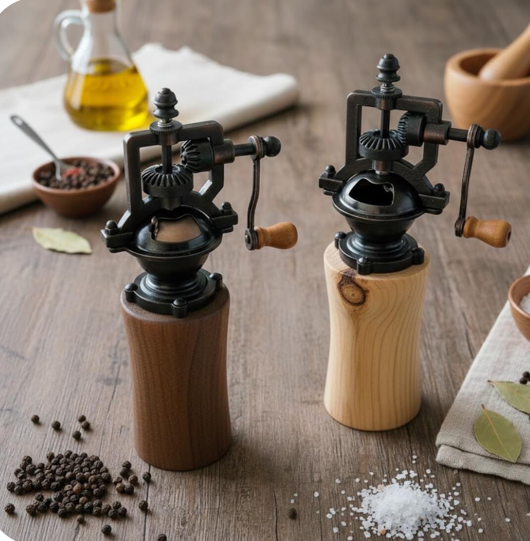 Gewürzmühlen Zirbenholz/Nussholz - Image 3