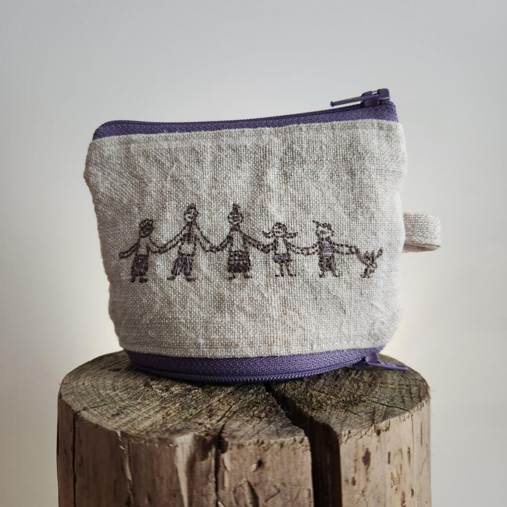 zweiBAG FAMILIE - uraltes Leinen