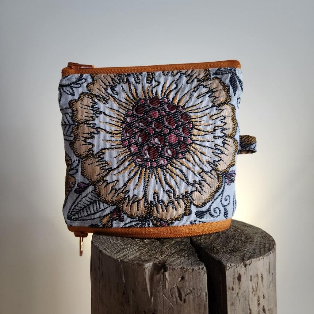 zweiBAG Gr.2 FLOWER orange - spanischer Stoff