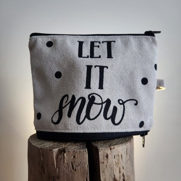zweiBAG Gr.3 LET IT SNOW - Bauwollstoff
