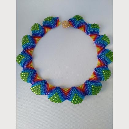 Muschelkette  Regenbogen