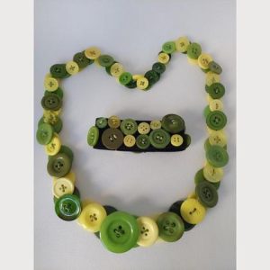 Set Knopfkette mit Armband