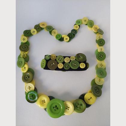 Set Knopfkette mit Armband