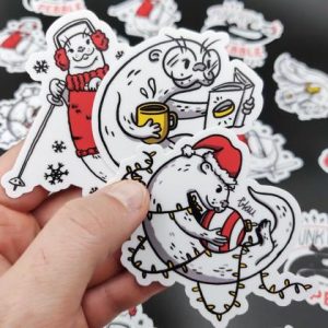 Otter Vinylsticker 3er Set