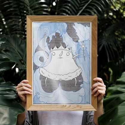 Poster König Krone A3