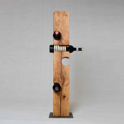 Weinständer 100cm Eiche - geölt- Einzelstück - - Image 2