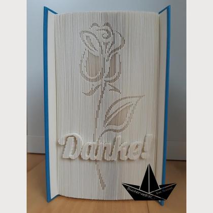 Danke - gefaltetes Buch