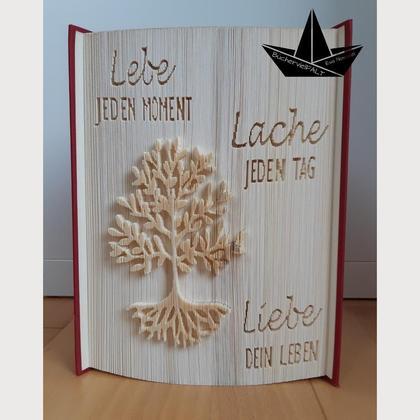Lebe Lache Liebe - gefaltetes Buch