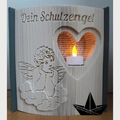 Schutzengel - gefaltetes Buch