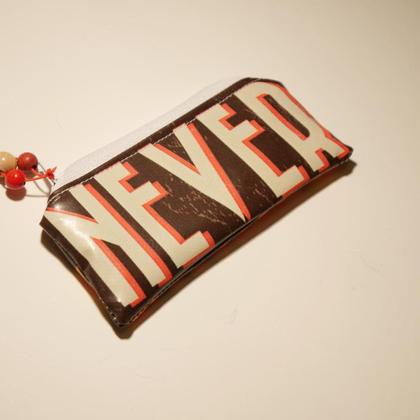 Minigeldbörse, Münztasche "never"