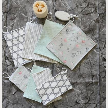 Putzfetzen, Putzlappen, Putztücher 3er Set "chevron grau" - Image 3