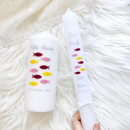 Taufkerzen 2er Set "Fische" - Image 2