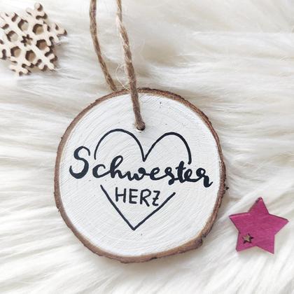 Anhänger - Schwesterherz (handgemacht)