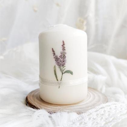 Kerze klein "Lavendel"