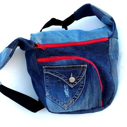 Handtasche "The Yawning Bag" - Jeans-Upcycling